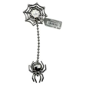 Crocs Jibbitz Silver Spider Web Chain Charm